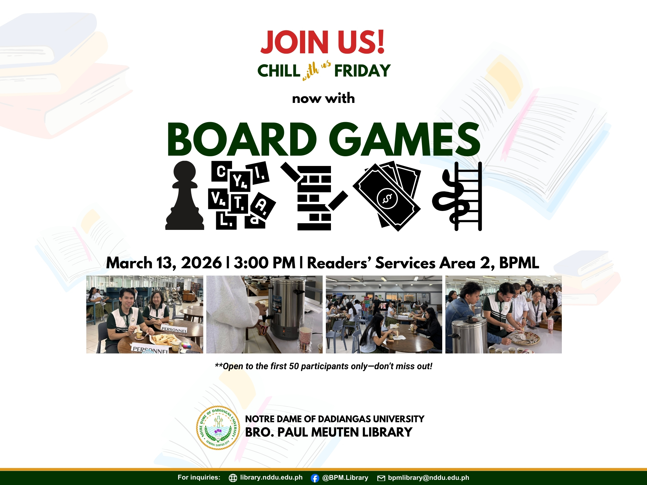 March 13, 2026 Chill with Us Friday