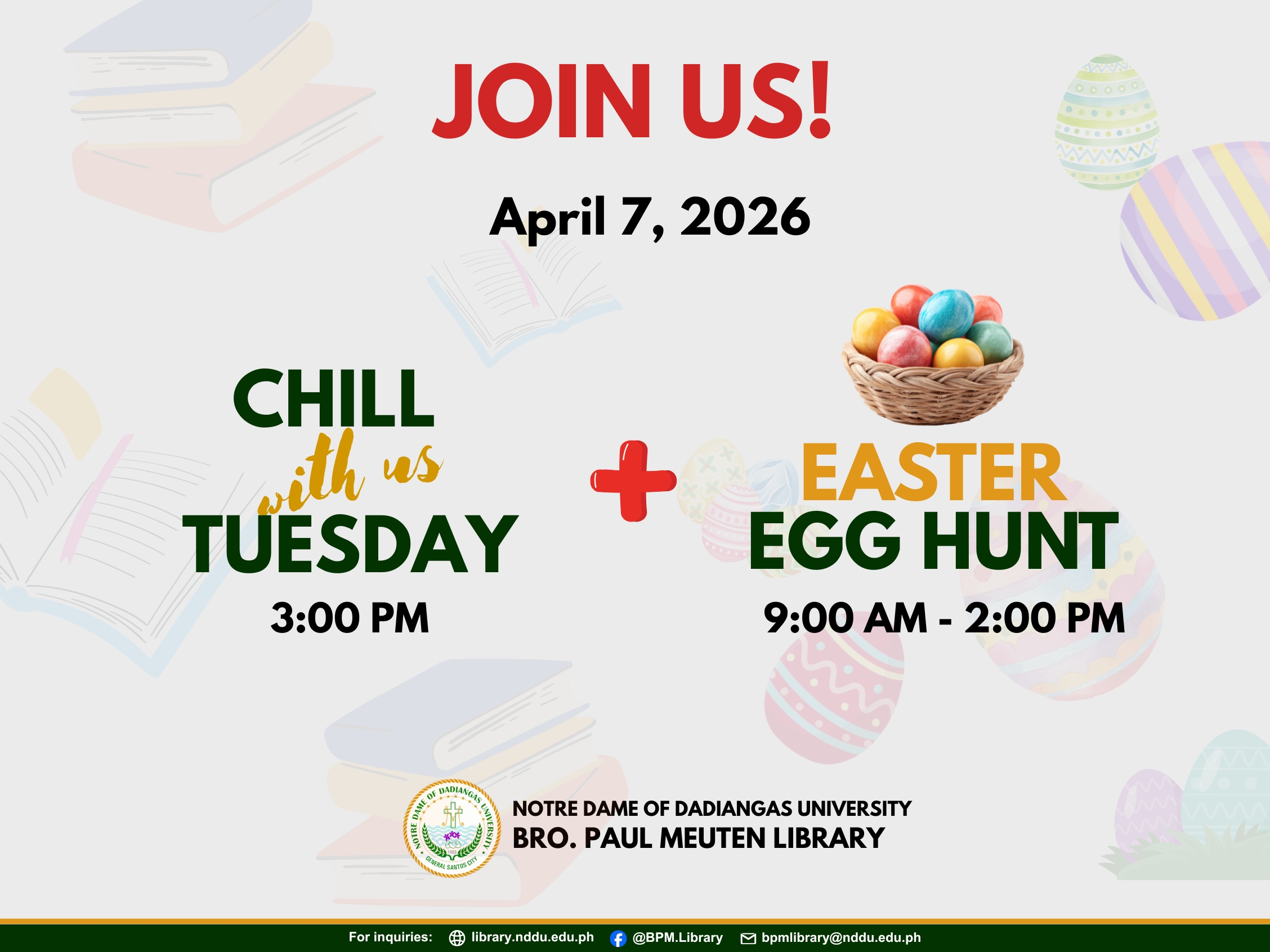 Chill with Us plus Easter Egg Hunt